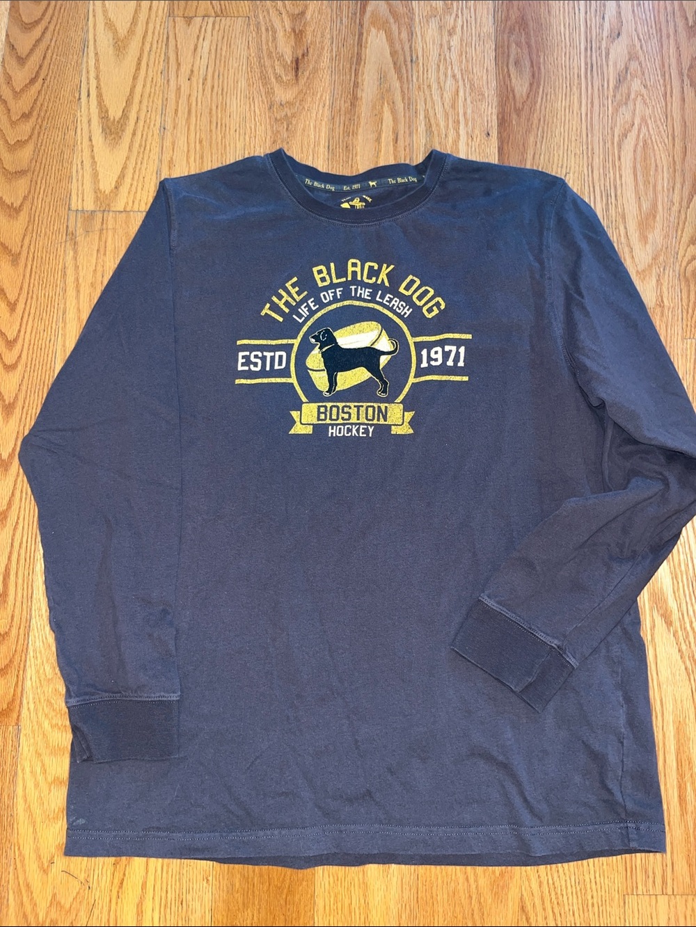 Black Dog Boston Hockey Power Play Long Sleeved Tee